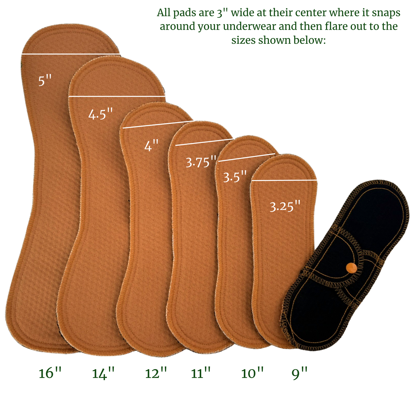 Millie Pad™ – Stay Dry Dimple | Amber Glow