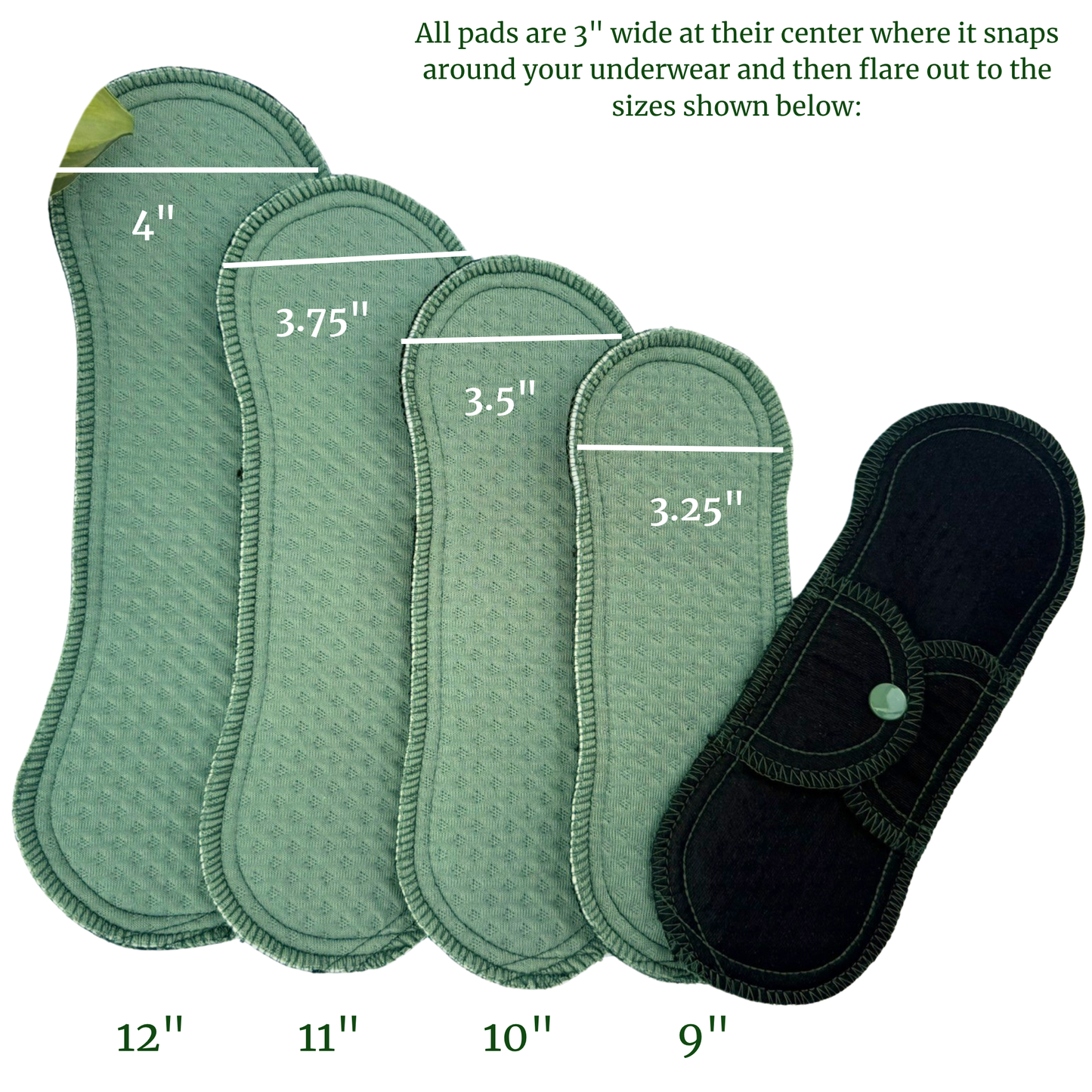 Millie Pad™ – Stay Dry Dimple | Fern Shade