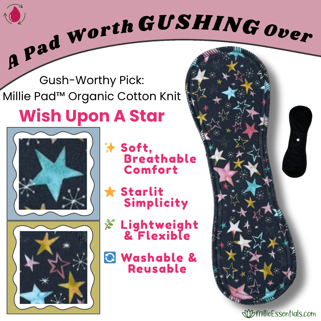Millie Pad™ – Organic Cotton Knit | Wish Upon A Star