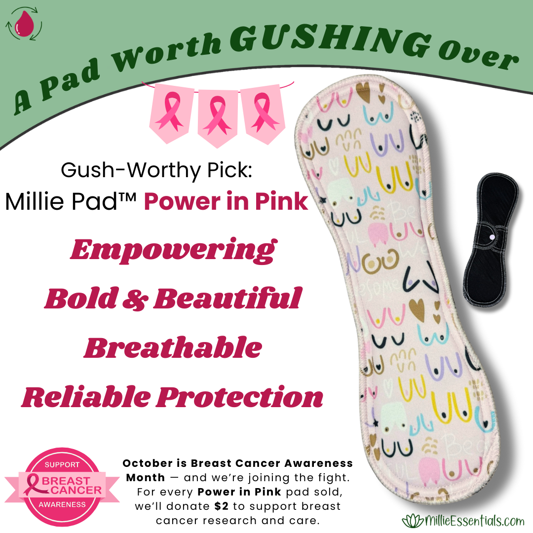 Millie Pad™ – Sport Piqué | Power in Pink