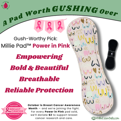 Millie Pad™ – Sport Piqué | Power in Pink