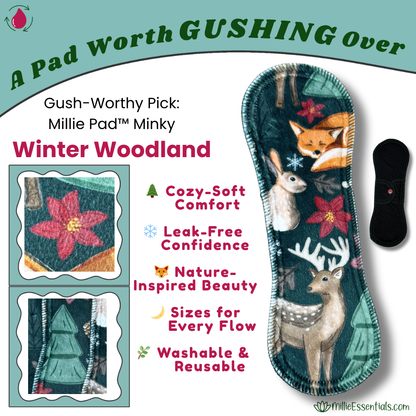 Millie Pad™ – Minky | Winter Woodland