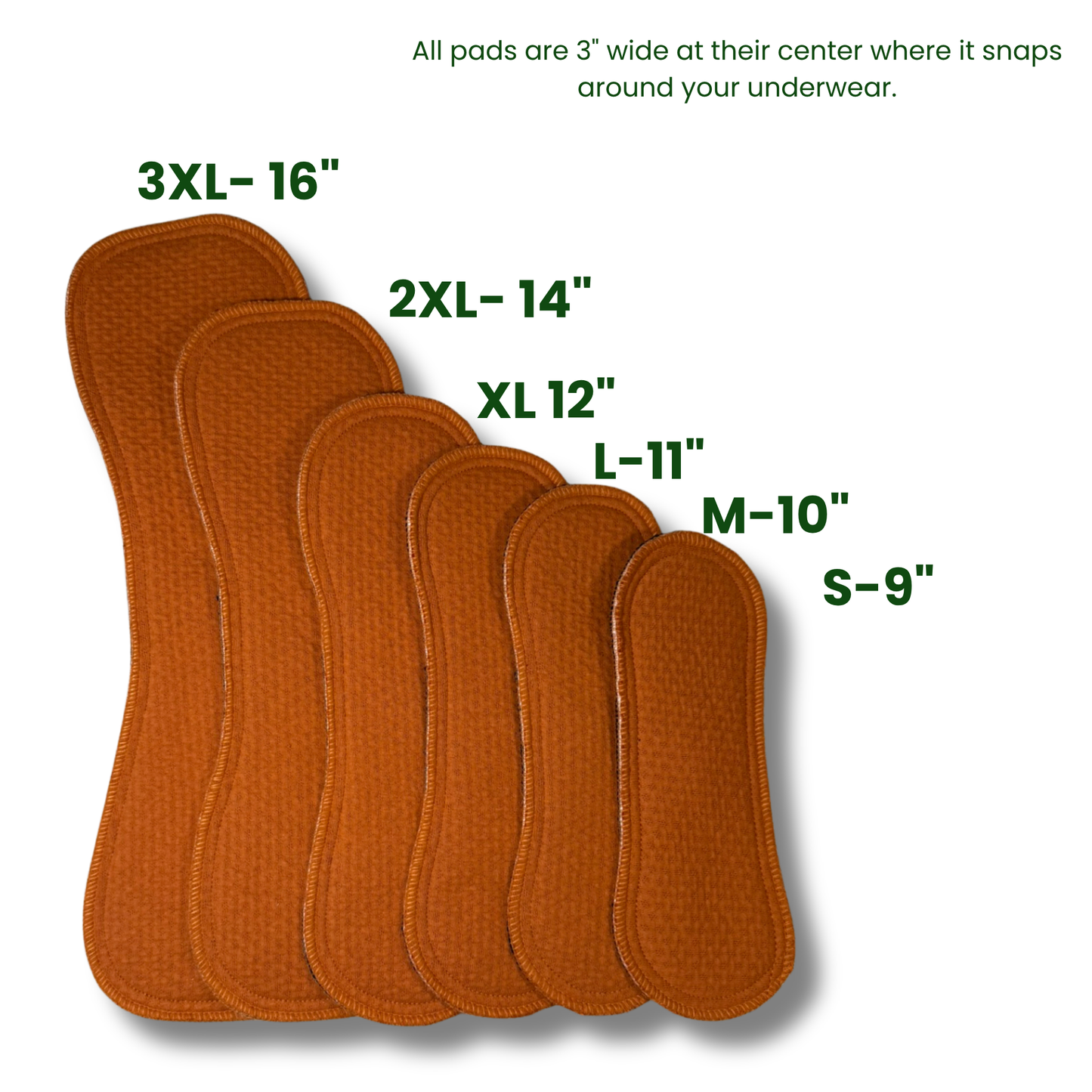 Millie Pad™ – Organic Cotton Dimple | Ember