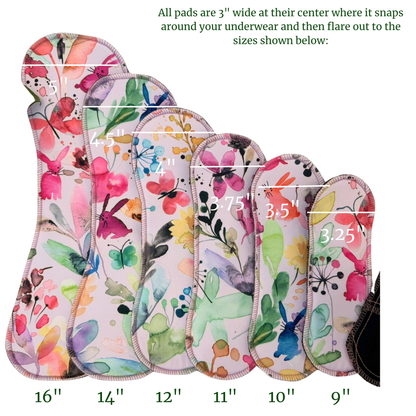 Millie Pad™ – Sport Lycra® | Watercolor Meadow