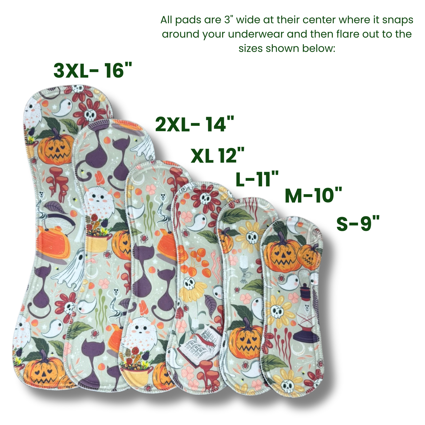Millie Pad™ – Sport Piqué | Ghostly Garden