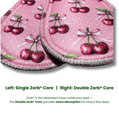 Millie Pad™ – Sport Piqué | Cherry Bows